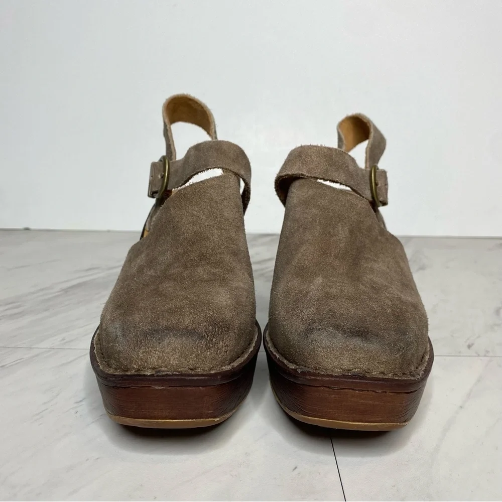 Born Devlyn Gray Heeled Clog 6M - Picture 2 of 13
